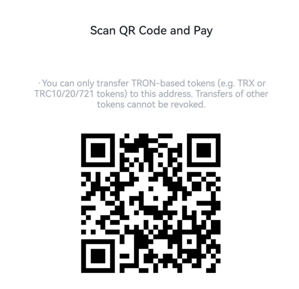 USDT donation QR code